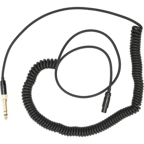 Câble Audio de Remplacement à Ressort Noir Extensible pour AKG Q701 K712 K702 avec Un Matériau de Haute qualité, Un Son Délicat et, Polyvalent, Modèles Applicables