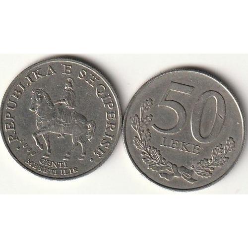 Pièce De 50 Leke, Albanie, Millésime 2000