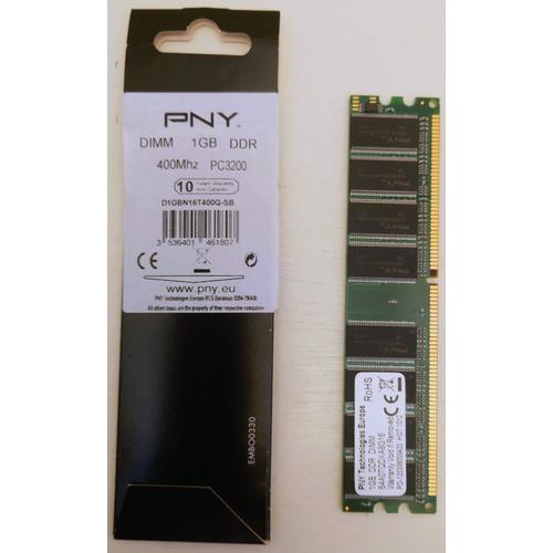 2 Mémoires DDR 1Gb PC3200 400mhz