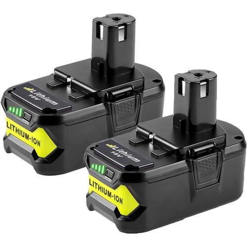2 Packs18V 5,0Ah Remplacement de Batterie pour Ryobi 18V One+ P108 P107 P104 P105 P102 P103 Outils sans Fil MNS