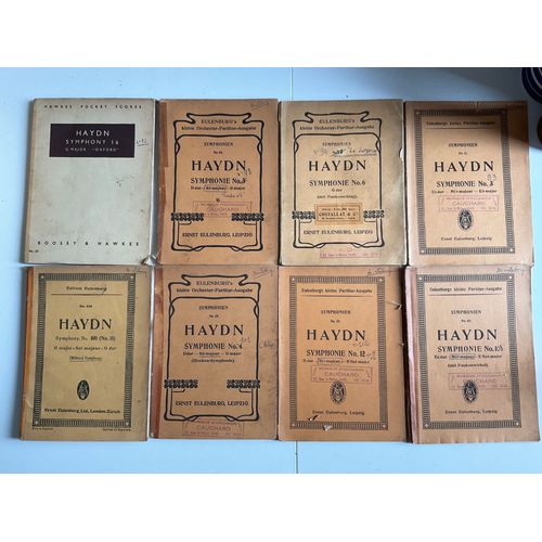 Lot De Partition D’Orchestre De Haydn Eulenburg