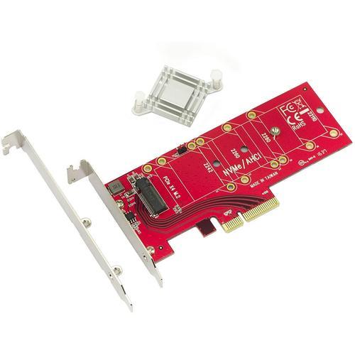 Carte PCIe KALEA-INFORMATIQUE pour monter un SSD M.2 haute performance de type PCIe 3.0 x4 NVMe ou PCIe-AHCI M.2.