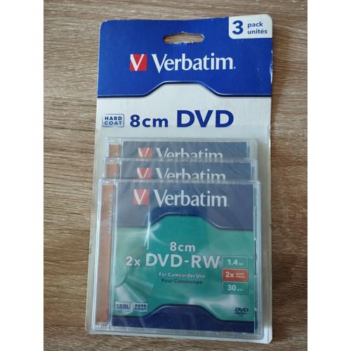 JVC VD-W28DE - 3 x DVD-RW (8cm) - 2.8 Go 2x - boîtier CD
