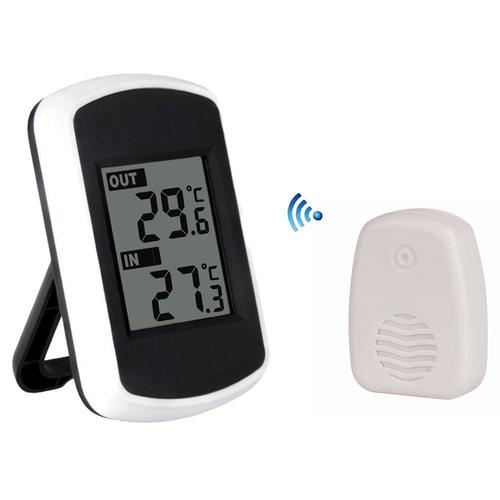 Thermomètre intérieur et extérieur sans fil LCD monobloc mesure de la température testeur de température ambiante MNS