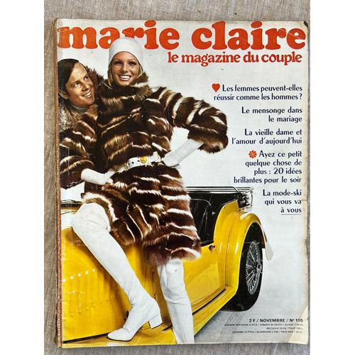Marie Claire . Le Magazine Du Couple.No 195 . Les Femmes Peuvent-Elles, Réussir Comme Les Hommes ?.