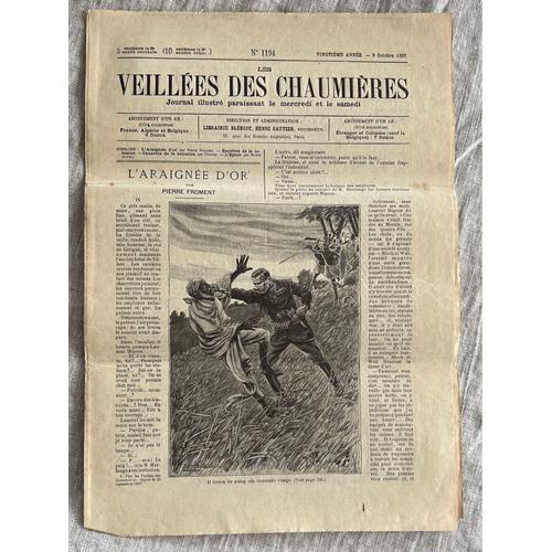 Les Veillées Des Chaumières. 9 Octobre 1897. No 1194 . Journal, Illustré Paraissant Le Mercredi Et Le Samedi.