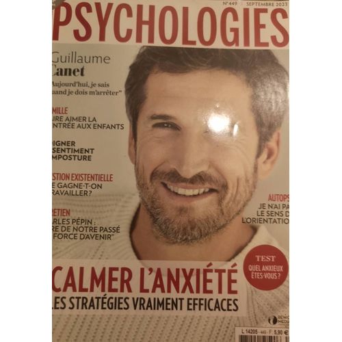 Psychologies 449 Septembre 2023 Guillaume Canet