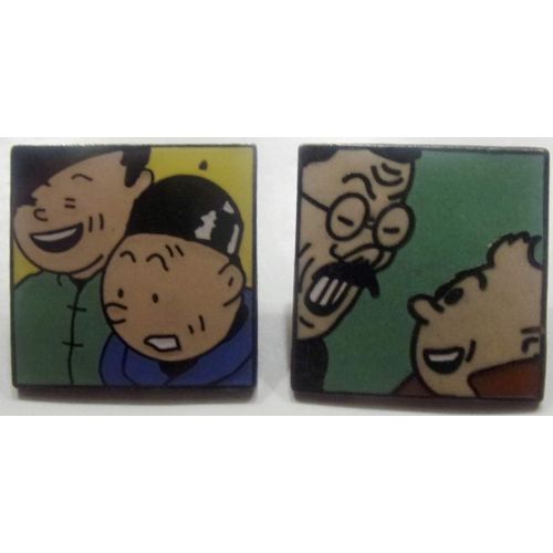 2 Pin's Corner Tintin Lotus Bleu 254-259, Tchang - Mitsuhirato