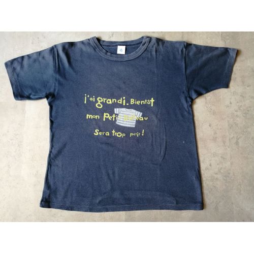 T-Shirt Marine Taille 10/12 Ans Petit Bateau