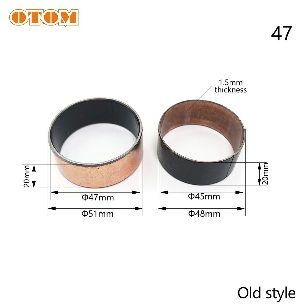 Ancienne Bague - Otom-Joint D'étanchéité Anti-Poussière Pour Fourche Avant Hurcycles 47mm, Joint D'huile, Douille, Guide Externe, R64.Absorption Des Chocs, Entretien, Paire Haut Et Bas