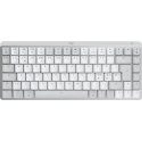 Logitech Master Series MX Mechanical Mini for Mac - Clavier - rétroéclairé - sans fil - Bluetooth LE - QWERTY - commutateur : Tactile Silencieux - gris pâle