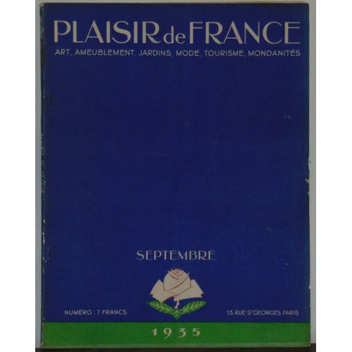 Plaisir De France Septembre 1935