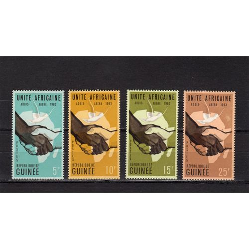 Timbres-Poste De La République De Guinée (Conférence De LUnité Africaine À Addis-Abeba)