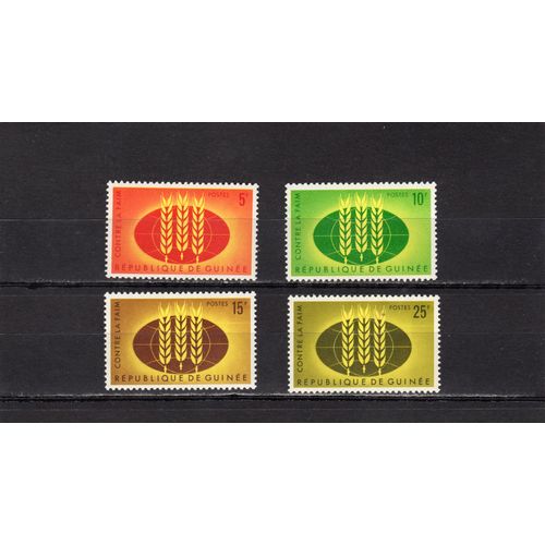 Timbres-Poste De La République De Guinée (Campagne Mondiale Contre La Faim)