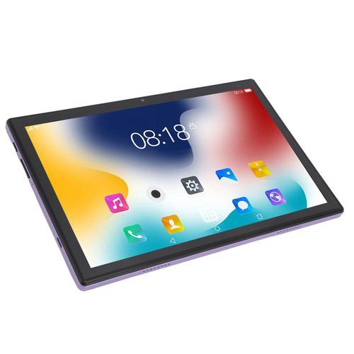 Tablette pour enfants de 10,1 pouces pour Android 13.0 8 Go 256 Go 2560 x 1600 IPS 10 Core CPU 4G Appel WIFI Tablette avec tableau de bord de contrôle parental Violet Prise américaine