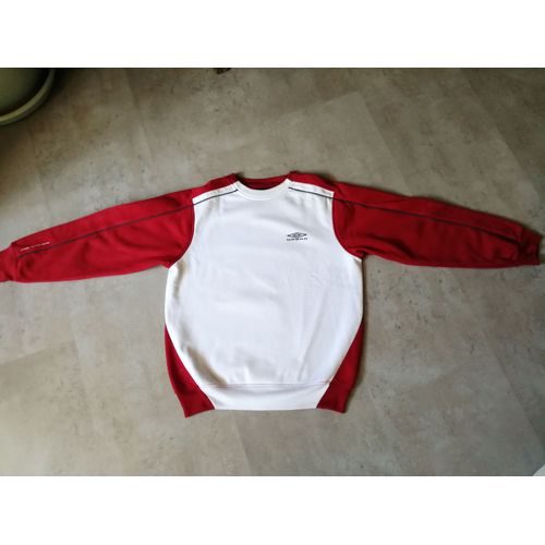 Sweat Umbro Rouge Et Blanc Taille 14 Ans/164