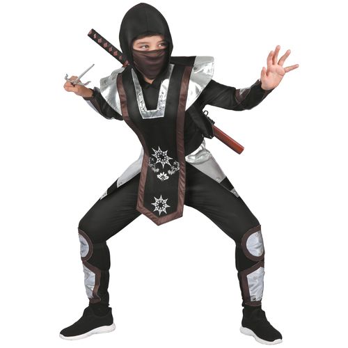 Déguisement Ninja Garçon - Taille: S 4-6 Ans (110-120 Cm)