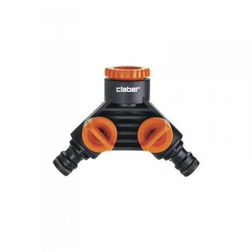 Claber - Nez de robinet double robinet