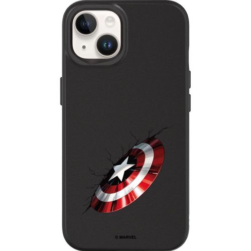 Coque Rhinoshield Solidsuit Noire Iphone 13/14 Marvel Captain America