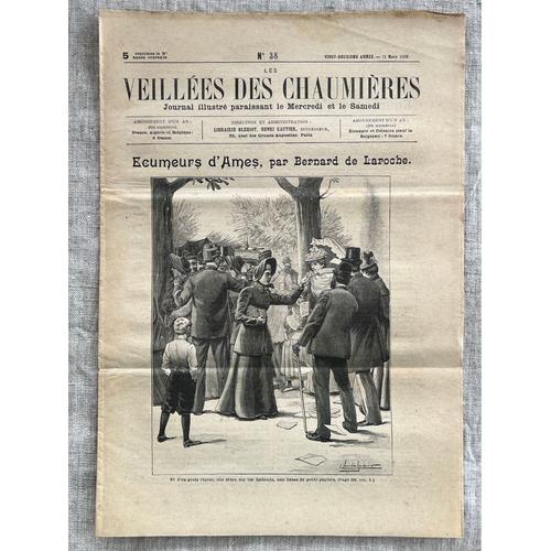 Les Veillées Des Chaumières . 11 Mars 1899. No 38. Journal, Illustré Paraissant Le Mercredi Et Le Samedi.