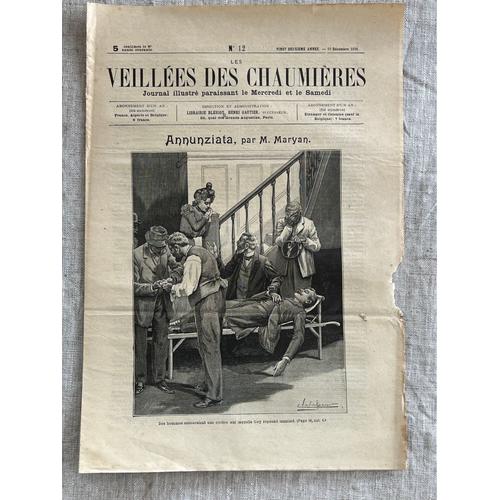 Les Veillées Des Chaumières . 10 Décembre 1898. No 12 . Journal, Illustré Paraissant Le Mercredi Et Le Samedi.