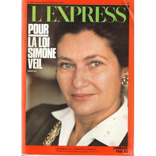 L'express 1974 Pour La Loi Simone Veil