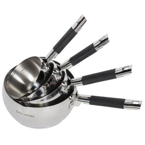 4 Casseroles 14/16/18/20cm - Inox Induction