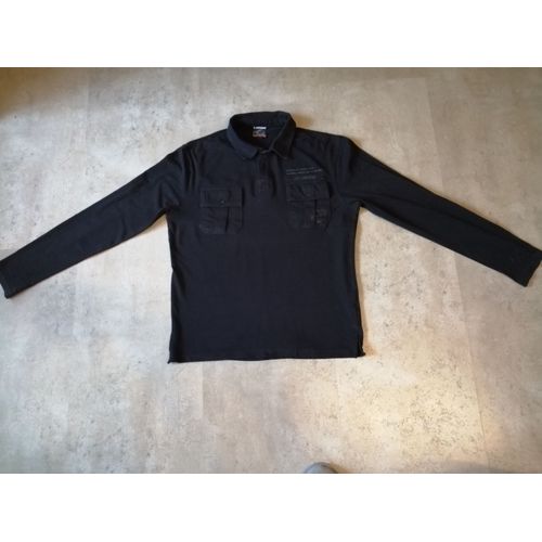 Polo Manches Longues Noir 16 Ans Mondaca