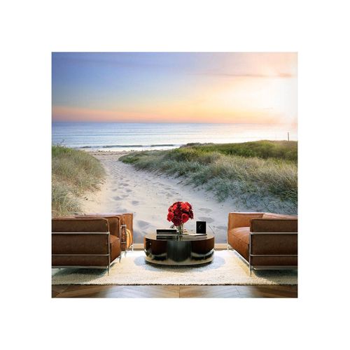 Papier peint PROMENADE MATINALE SUR LA PLAGE 350 x 245 cm