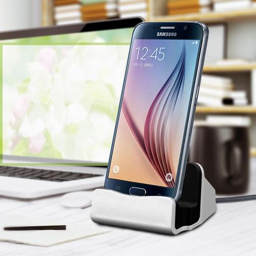 Station D'accueil De Chargement Pour Samsung Galaxy A6+ Smartphone Micro Usb Support Chargeur Bureau - Noir