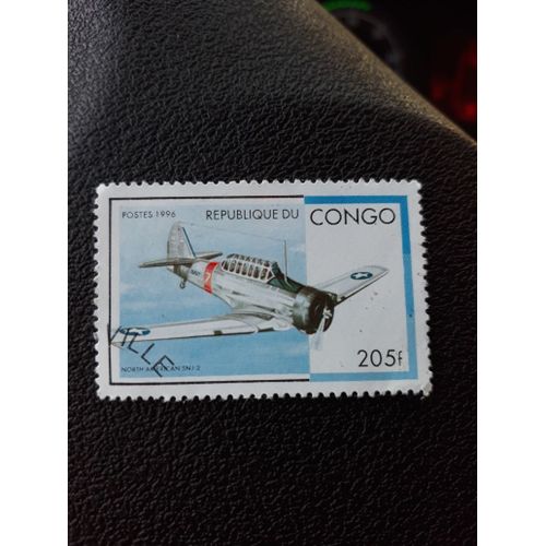 Timbre Avion Congo Tp6