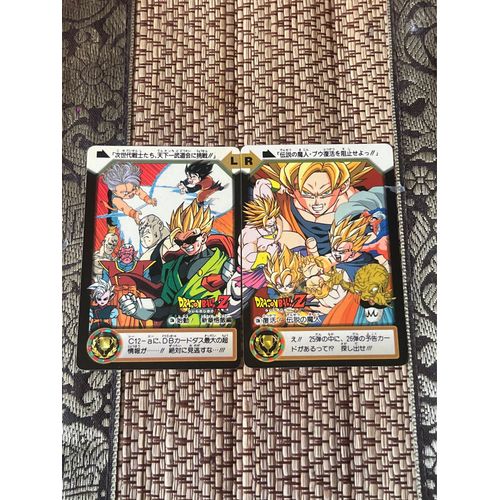 Carte Dragon Ball Z, Carddass Hondan Édition Japonaise ,Fresque Numéro 9 Saga Buu La Légende Année 1995 