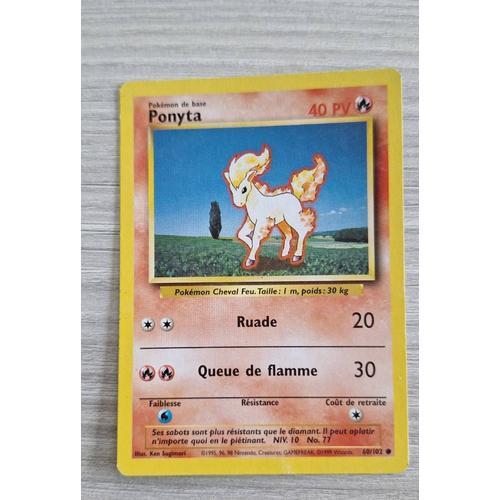 Carte Pokémon N Ponyta Fausse Ex 1995