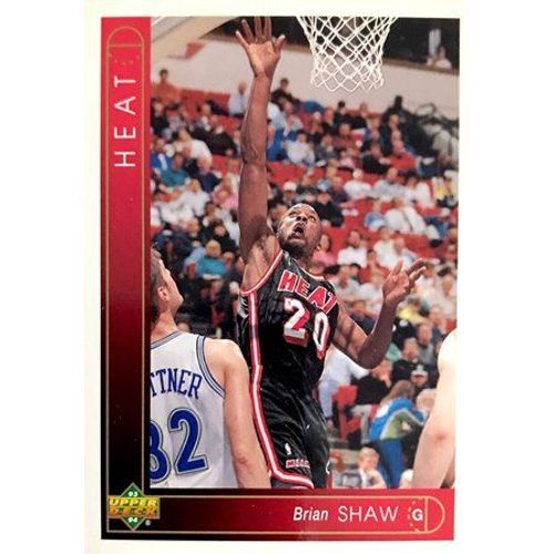 283 Brian Shaw - Miami Heat - Carte Upper Deck Nba 1993