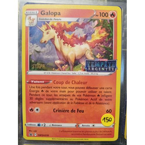 Carte Pokémon Staff Galopa Swsh270 Promo Tempête Argentée