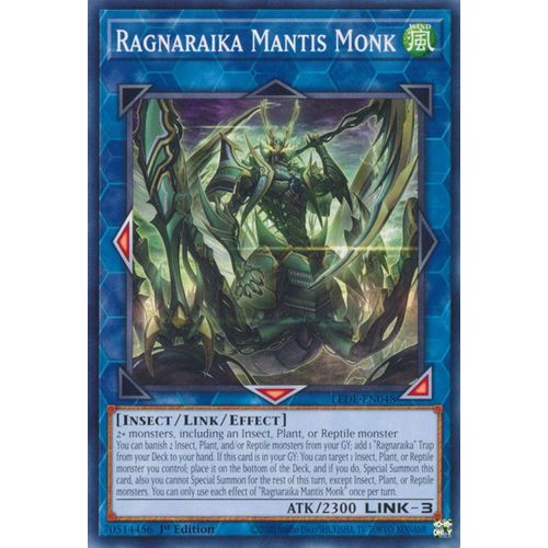 Yu Gi Oh Lede Fr048 Ragnaraika Mantis Monk