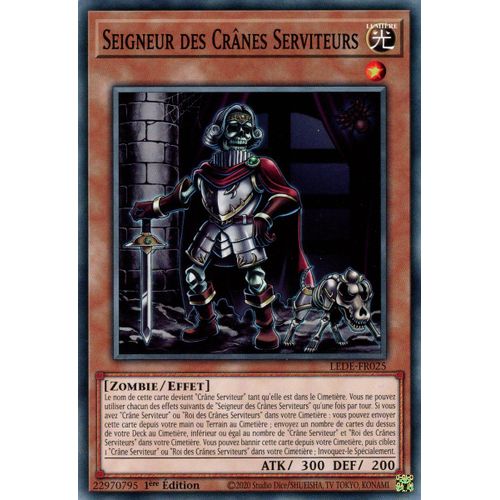 Yu Gi Oh Lede Fr025 Seigneur Des Crânes Serviteurs