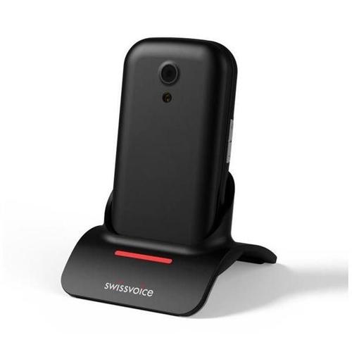 SwissVoice S24 CG2 2G simple Sim Noir - Téléphone portable pour personnes âgées