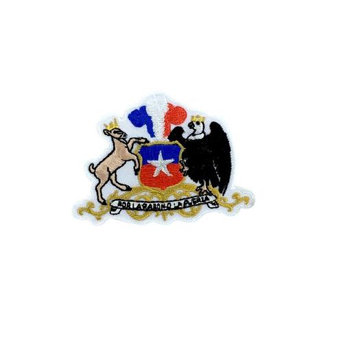 Patch Ecusson Brodé Thermocollant Drapeau Blason Armoirie Chili Chilien Embleme