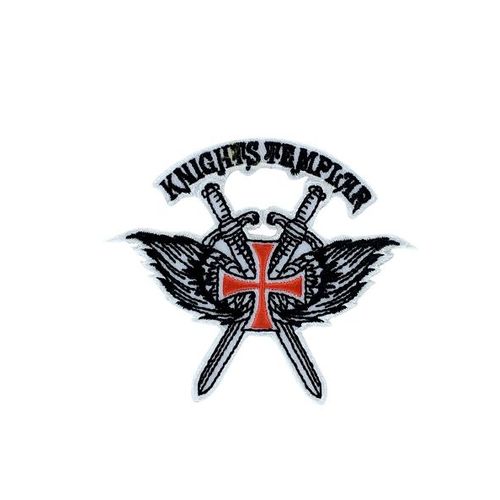 Patch Ecusson Thermocollant Blason Templier Croisade Knights Templar Chevalier A