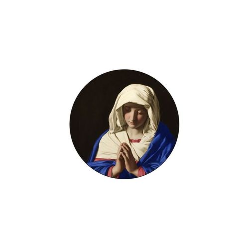 Autocollant Sticker Voiture Moto Vinyl Drapeau Vierge Marie Chretien Jesus