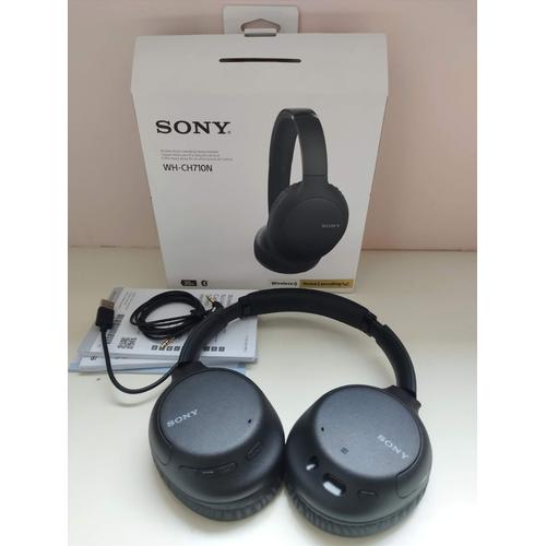 Sony WH-CH710N - Écouteurs avec micro - circum-aural - Bluetooth - sans fil - NFC* - Suppresseur de bruit actif - jack 3,5mm - noir