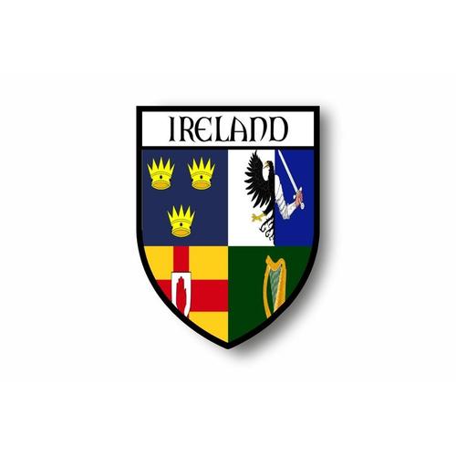 Autocollant Sticker Voiture Moto Blason Ville Drapeau Irlande Province Irlandais