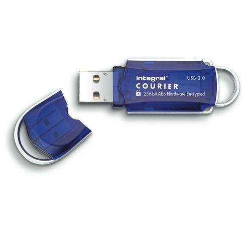 Integral Courier FIPS 197 Encrypted USB 3.0 - Clé USB - chiffré - 8 Go - USB 3.0