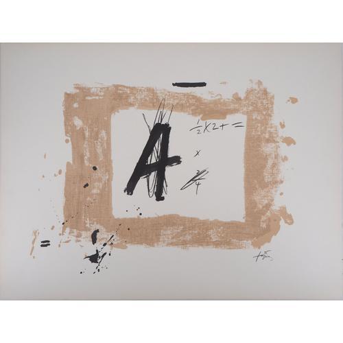 Antoni Tapies : Formules, Lithographie Originale Signée