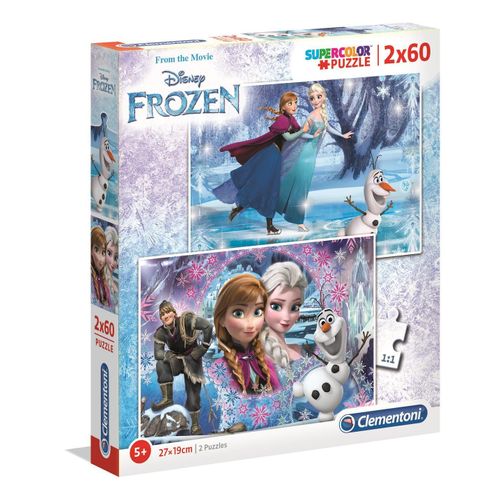 Puzzle Enfant Supercolor 2x60 Pièces - Frozen
