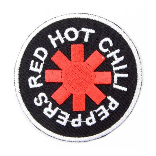 Patch Groupe Red Hot Chili Peppers Noire Rond Écusson Veste Blouson Huile