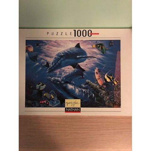 Puzzle 1000 Pièces Dauphins Et Poissons