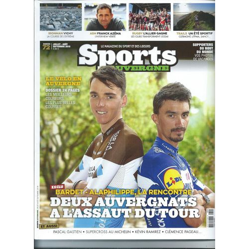 Sports Auvergne De Juillet 2018, Bardet, Alaphilippe, Pascal Gastien, Kévin Ramirez, Clémence Pageau N° 72