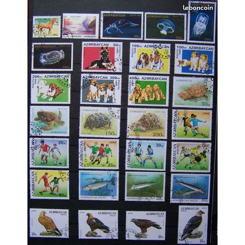 Lot De 91 Timbres DAzerbaïdjan